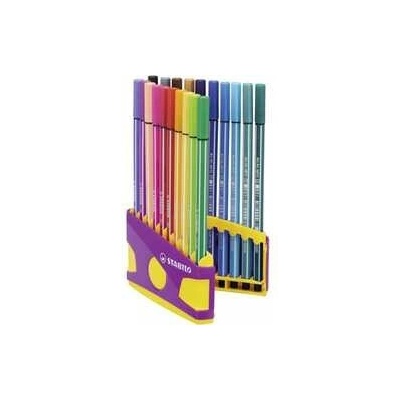 Stabilo Pen 68 ColorParade žlté/fialové 20 farieb