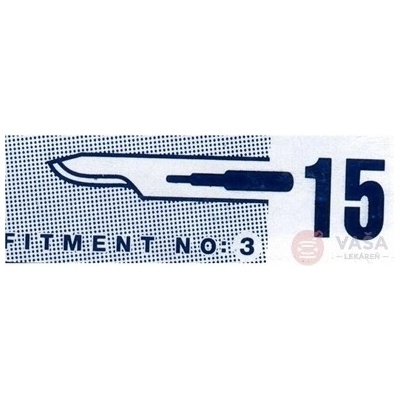 Swann Marton čepelka skalpelová č.15 sterilní 1 ks