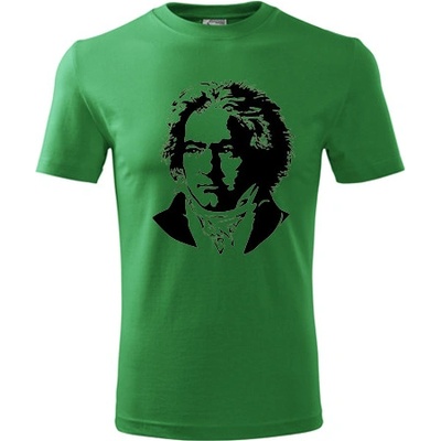 Tričko Beethoven zelené