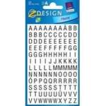 Avery Zweckform Stickers black letters on white background - 6, 5mm