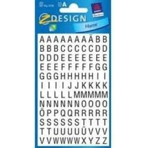 Avery Zweckform Stickers black letters on white background - 6, 5mm