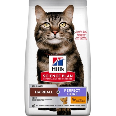 Hill's Science Plan Feline Adult Hairball & Perfect Coat Chicken 7 kg