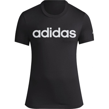 Image 1 of adidas Дамска тениска Adidas LOUNGEWEAR Essentials Slim Logo T-Shirt Womens - Black / White