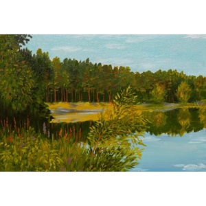 DIMEX ART Флизелинов фототапет картина - иглолистна гора 375 x 250 см