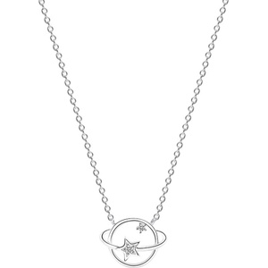 Silenti Jewelry Сребърно колие "Сатурн