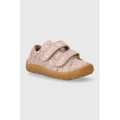 Froddo Детски половинки обувки от велур Froddo в розово (G3130240.14.21.24)