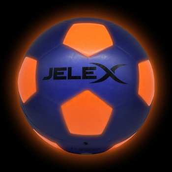 JELEX Футболна топка JELEX Neon LED light Football blue/orange