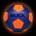 JELEX Футболна топка JELEX Neon LED light Football blue/orange