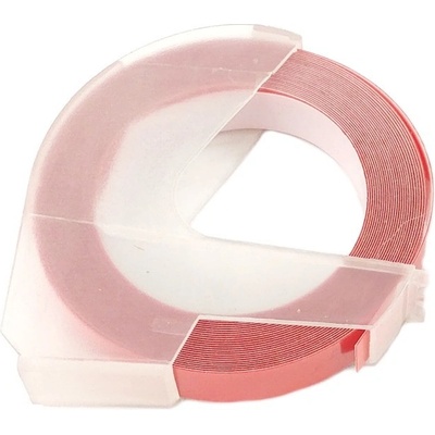 Páska pro mechanické štítkovače - DYMO S0898150, 520102 - červená - 9mm x 3m - kompatibilní – Zboží Mobilmania