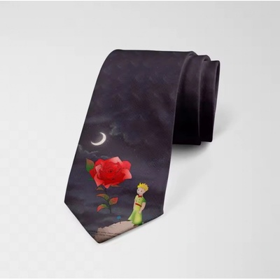 Decofashion Kravata Malý Princ s růží