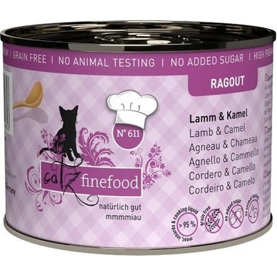 Catz Finefood Ragout No.611 – s jehněčím a velbloudím masem 190 g