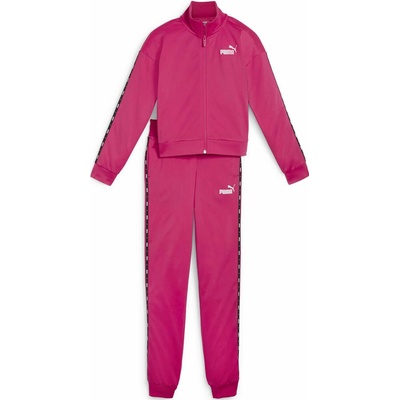 Puma dievčenská súprava ESSENTIALS TAPE TRICOT SUIT CL G ružová biela
