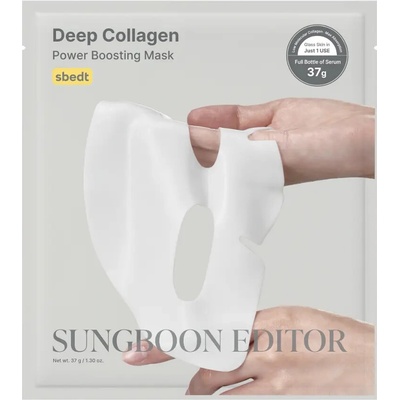 Sungboon Editor Deep Collagen Power Boosting Mask Kolagenová liftingová maska na obličej 37 g 1 ks