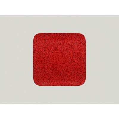 RAK Porcelain Ruby talíř čtvercový 24 x 24 cm červená RAK-RBAUSP24