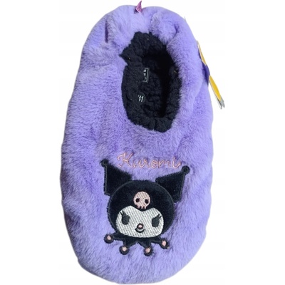 Nadýchané papuče Kuromi Sanrio Fialové