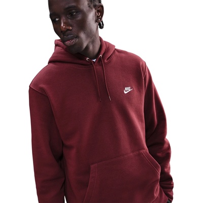 Nike Мъжки суичър Nike Sportswear Club Fleece Pullover Hoodie Mens - Dark Team Red