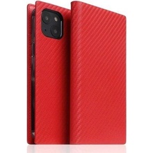 Pouzdro SLG Design D+ Italian Carbon Leather Diary iPhone 14 Plus - Red