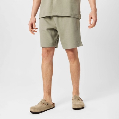 Jack Wills Поларени къси панталони Jack Wills Men's Waffle Fleece Jogger Shorts - Silver Sage
