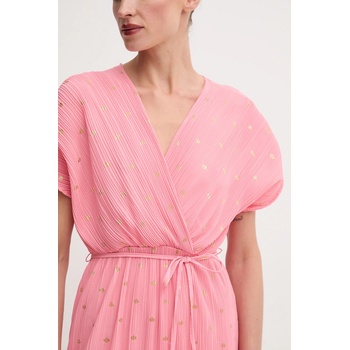 Never Fully Dressed Рокля Never Fully Dressed в розово дълга със стандартна кройка NFDDR2845 (NFDDR2845)