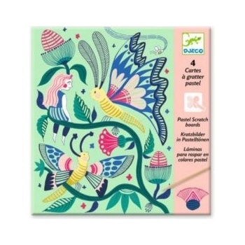 DJECO - Детски скреч карти - Фантастична градина (DJ09719)