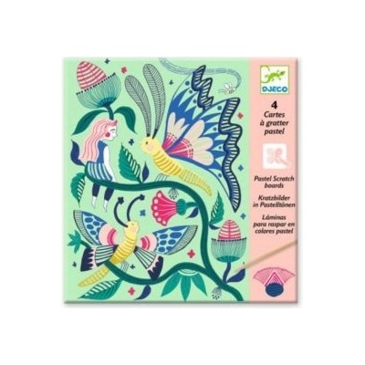 DJECO - Детски скреч карти - Фантастична градина (DJ09719)