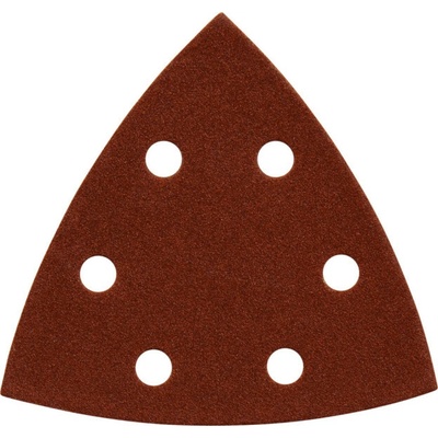 Brúsny papier delta 95 x 95 x 95 mm, suchý zips, 6 otvorov, zrnitosť 180 (50 ks) MAKITA P-42656