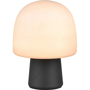 TRIO Черно-бяла настолна лампа със стъклен абажур (височина 27 cm) Steen - Trio (568200132)