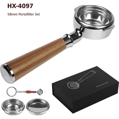 Lelit AVX 4097 páka bez dna 58 mm s rúčkou Redwood
