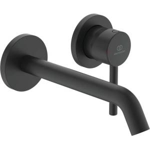 Ideal Standard CeraLine - Смесител за мивка за вграждане, 2-отворен монтаж, черен A6938XG (A6938XG)
