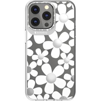 SwitchEasy Artist Fleur Case - дизайнерски хибриден удароустойчив кейс за iPhone 13 (прозрачен)