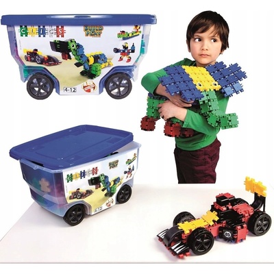 Clics Toys Ekologická stavebnice Rollerbox 377 ks