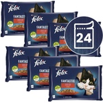 FELIX Капсули FELIX Fantastic с говеждо и пиле в желе 24 x 85 г