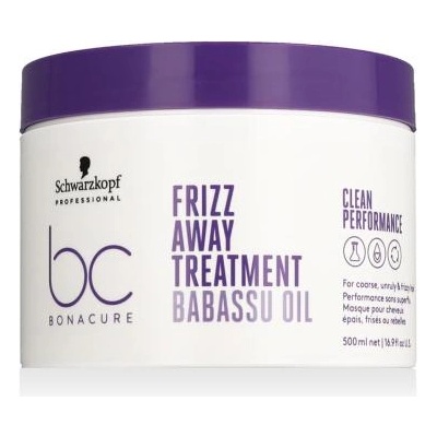 Schwarzkopf BC Bonacure Frizz Away Treatment изглаждаща и подхранваща маска за непокорна и чуплива коса 500 ml за жени