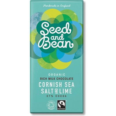 Seed and Bean 37% mořská sůl Cornish a limetka 85 g
