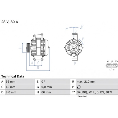 Alternátor BOSCH 0 986 049 320