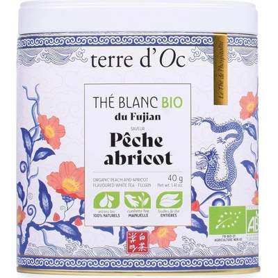 Terre d'Oc Pêche & Abricot BIO Bílý čaj 40 g