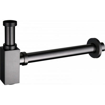 Mexen половин сифон за мивка квадратен, графит - 79960-66 (79960-66)