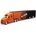 Maisto - Harley-Davidson Haulers, черно-оранжев, 1: 64 (11516B)