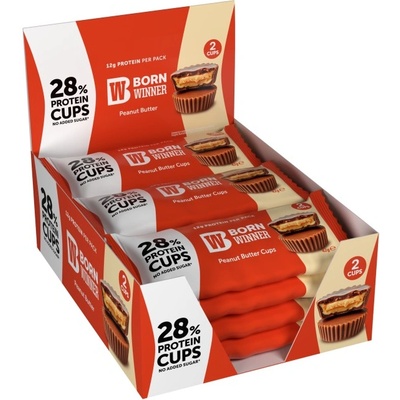Born Winner Peanut Butter Cups | No Added Sugar [12 x 42 грама] Фъстъчено масло