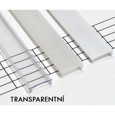 Berge Transparentní difuzor Klik pro profily 1 m LUMINESB2-K1000T