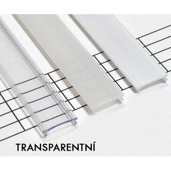 Berge Transparentní difuzor Klik pro profily 1 m LUMINESB2-K1000T