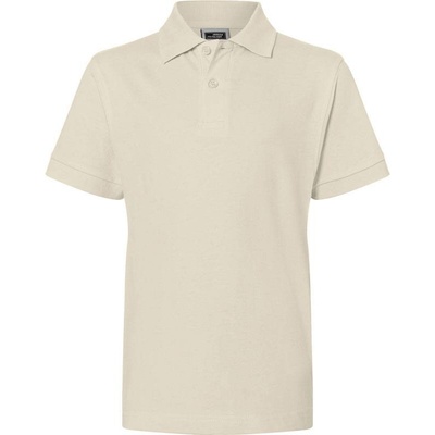 James & Nicholson JN 70K Piqué detské polo tričko hnedá stone