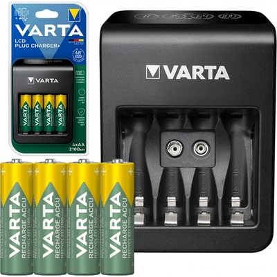 Varta LCD Plug Charger + 4x AA 2100mAh 57687101441 – Zbozi.Blesk.cz