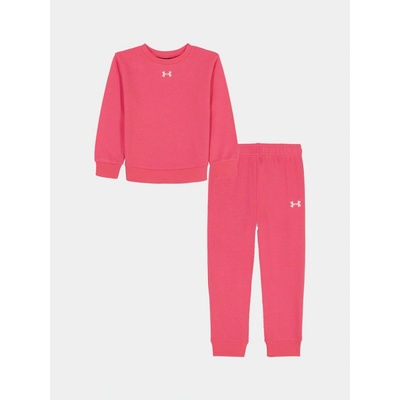 Under Armour dívčí set Ua Rival Crewneck Set růžová