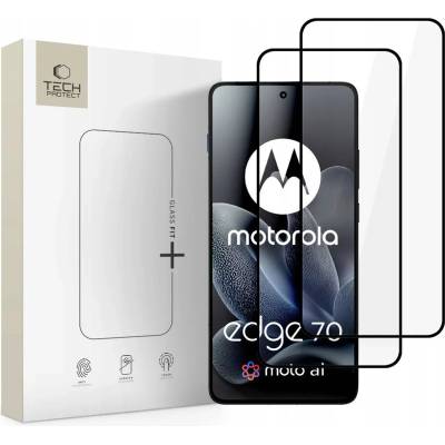 Tech-Protect GLASS FIT+ 2-БРОЯ закалено защитно стъкло за Motorola Edge 70 5G черно (5906302323531)