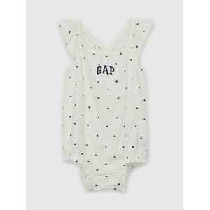 GAP Бебешко щампосани боди GAP GAP | Byal | Момичешки | 74-80