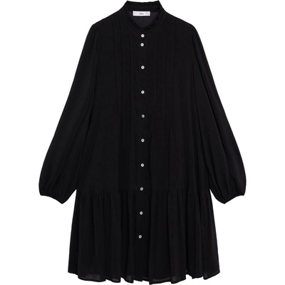MANGO Рокля тип риза 'Sofia' черно, размер L