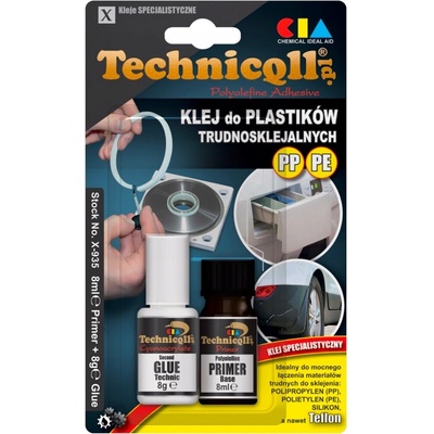 TECHNICQLL Lepidlo na PP, PE a PTFE 8 g+8 ml