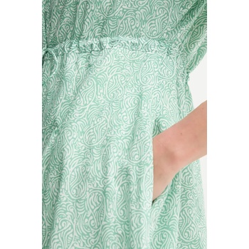 Tommy Hilfiger Рокля Tommy Hilfiger в зелено дълга разкроена WW0WW46009 (WW0WW46009)