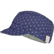 Maimo Mini Boy Castro Cap Reversibl jeansblau weiß anker